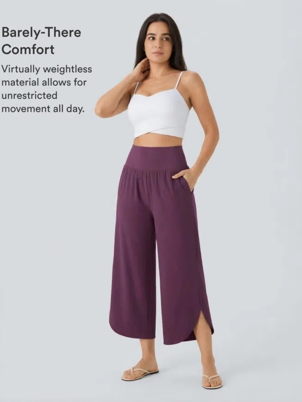 HALARA Control Split Hem Quick Dry